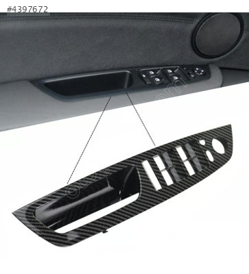 51416975791 BMW X5 E70 X6 E71  CAM DÜGME CERCEVESİ ÖN SOL KARBON