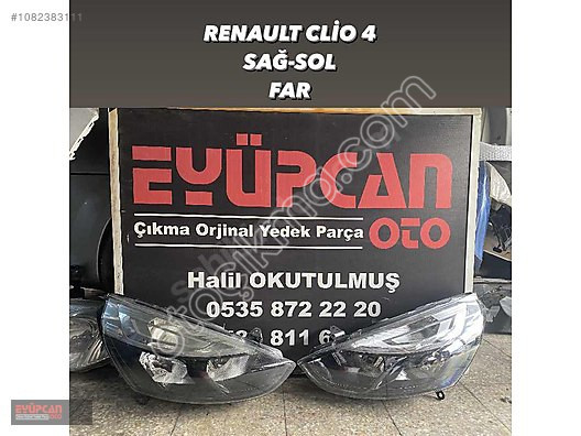 Orjinal Renault Clio 4 Sağ-Sol Far Seti - Eyupcan Oto Çık