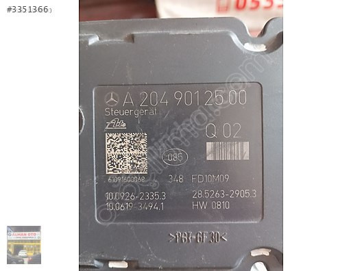 A 204 901 25 00 MERCEDES ABS BEYNİ