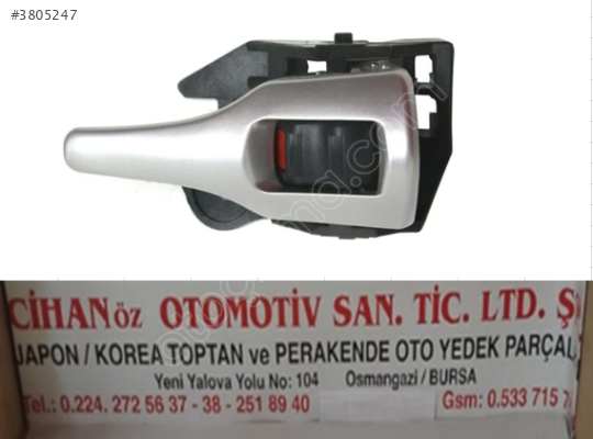 TOYOTA COROLLA KAPI KOLU İÇ SAĞ-SOL 2006-2013