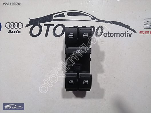 1K4959855 GOLF5-GOLF6-LEON-TİGUAN-TOURAN DÖRTLÜ CAM DÜĞMESİ SOL
