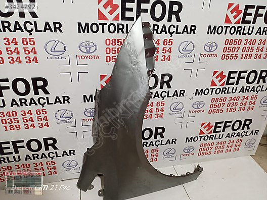 TOYOTA AVENSİS SAĞ ÖN ÇAMURLUK ÇIKMA ORJİNAL YEDEK PARÇA 09-12
