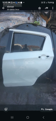 TOYOTA YARİS BEYAZ SOL ARKA KAPI ORJINAL