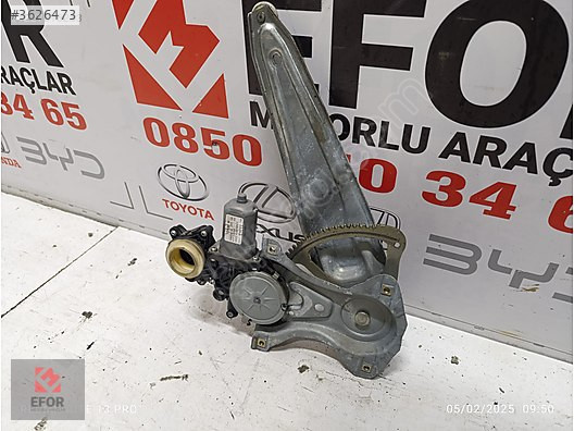 TOYOTA COROLLA SOL ARKA CAM MOTORU ÇIKMA ORİJİNAL PARÇA2013-2018