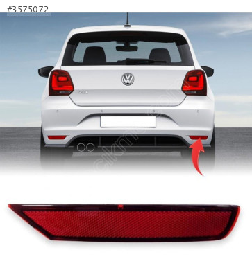 VW POLO GTI 10-17 SAĞ ARKA TAMPON REFLEKTÖRÜ 6R0945106D