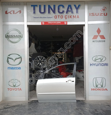 TOYOTA COROLLA SOL ÖN KAPI 2002-2007 ÇIKMA PARÇA ORJİNAL BOYASIZ