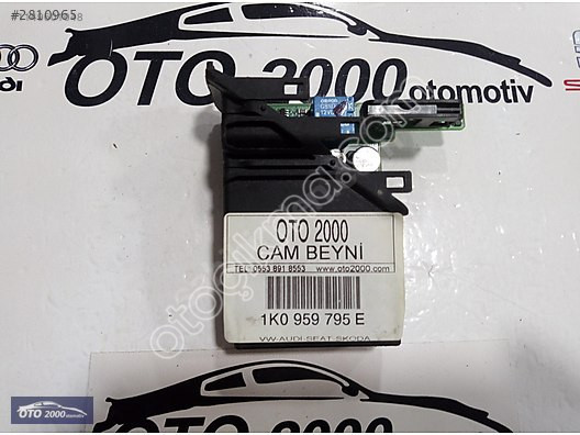 1K0959795E-1K0 959 795 E SKODA OVTAVİA SOL ARKA CAM BEYNİ
