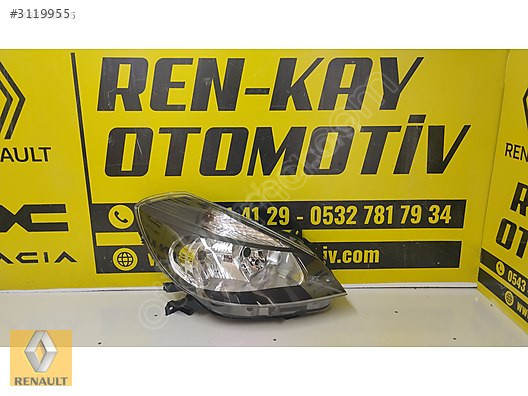 RENAULT CLİO 3 İÇİ SİYAH SAĞ FAR SIFIR RENKAY KOCAELİ