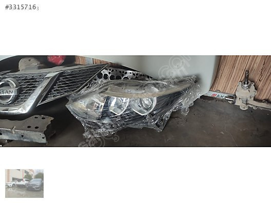 2014 NİSSAN QASHQAİ SOL FAR ÜNALLAR OTO YEDEK PARÇA DA