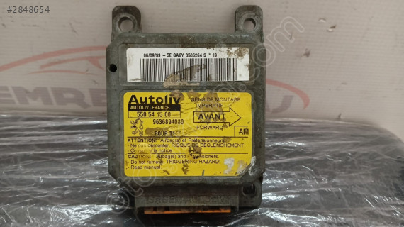 550541500 - 9636894080 AM Peugeot 206 Airbag Beyni