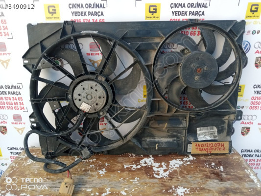 VOLKSWAGEN T5 2003-2010 1.9 KOMPLE FAN OEM 7h0121207h ÇIKMA SÖKME