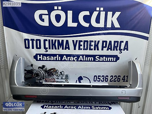 FİAT Doblo 3 4 Arka Tampon Gri ORJİNAL