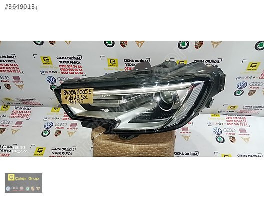 AUDİ A3 2017-2021 MERCEKLİ SOL FAR OEM 8V0941005