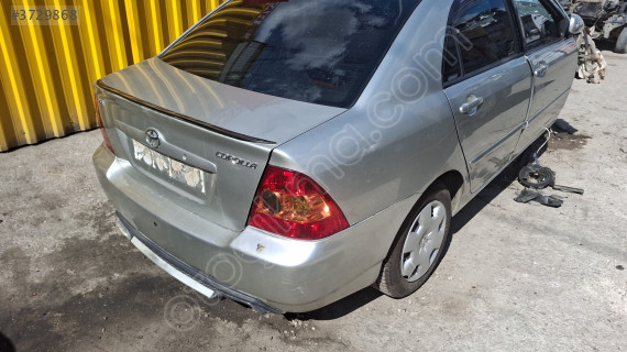 TOYOTA COROLLA ARKA ÇAMURLUK VE PANEL TAKIM SET ÇIKMA ORJİNAL