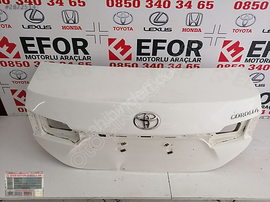 TOYOTA COROLLA BAGAJ KAPAĞI ÇIKMA ORJİNAL PARÇA 2013-2018
