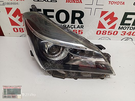 TOYOTA YARİS LEDLİ SAĞ FAR ÇIKMA ORİJİNAL PARÇA 2015-2016