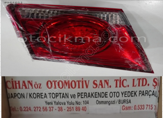 CHEVROLET CRUZE İÇ STOP SAĞ SOL 2008