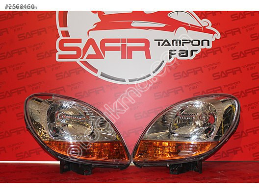 RENALT KANGOO 2003-2012 SARI SİNYALLİ ÖN FAR LAMBASI TAKIMI