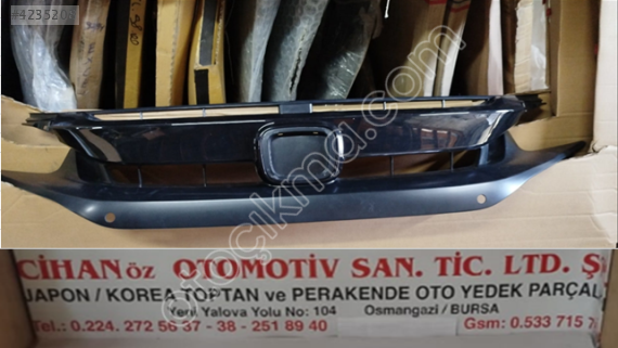 HONDA CİVİC PANJUR SİYAH SENSOR DELİKLİ 2019-2021.