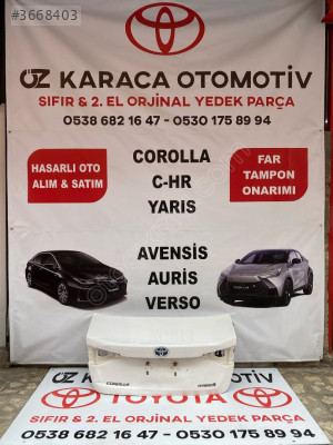 2019-2025 TOYOTA COROLLA ÇIKMA ORJİNAL BAGAJ KAPAĞI