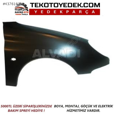 PEUGEOT 206 ÖN ÇAMURLUK SAĞ SOL 1998 1999 2000 2001 2002 VE ÜZERİ