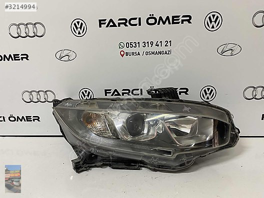 HONDA CİVİC FC5 ÖN SAĞ FAR ORJİNAL HATASIZ