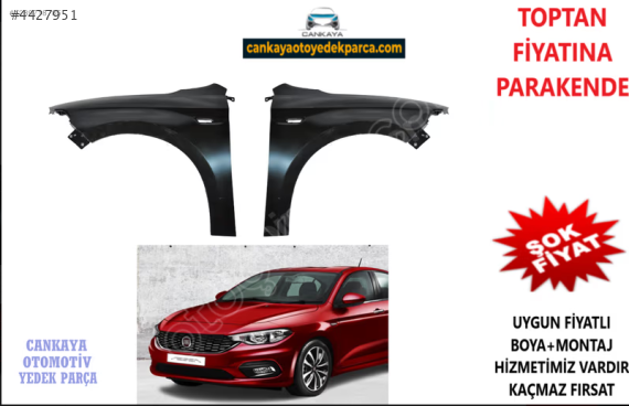 FİAT EGEA 2014ÖN ÇAMURLUK SAĞ/SOL ADET SIFIR