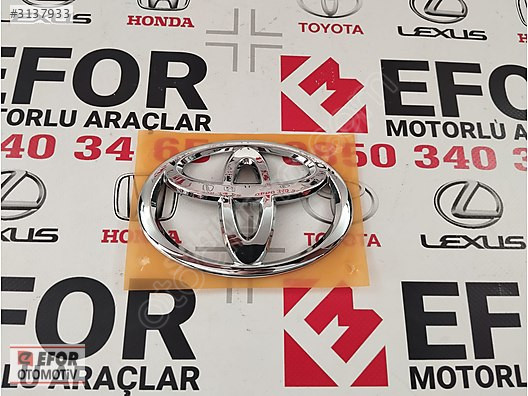 TOYOTA YARİS SIFIR ORJ BAGAJ AMBLEMİ OEM NO: 75431-0D050