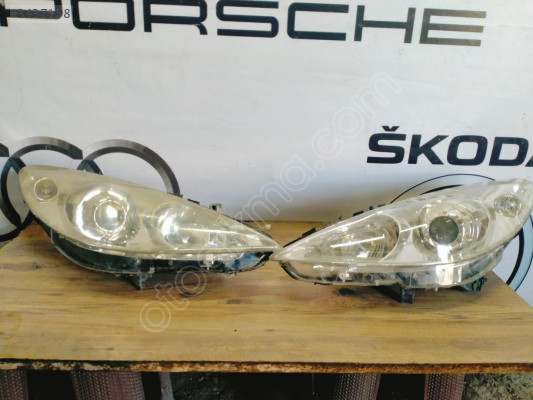 PEUGEOT 307 İÇİN ÇIKMA MERCEKLİ SAĞ-SOL FAR SETİ