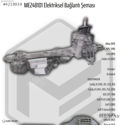Volkswagen Golf V Elektrikli direksiyon kutusu 1K1909144