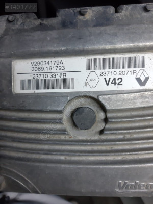 RENAULT CLİO 4 MOTOR BEYNİ V42 237102071R  V29034179A  5161261589