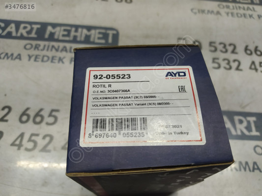 SIFIR VW PASSAT ALT ROTİL SAĞ
