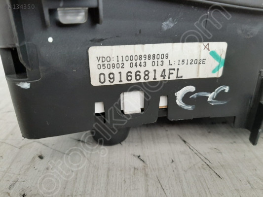 OPEL CORSA C 1.2 KİLOMETRE SAATİ KADRAN ORJİNAL 09166814 FL