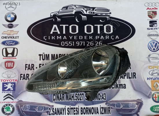 VOLKSWAGEN GOLF 5 JETTA ORJINAL CIKMA SOL FAR