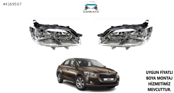 PEUGEOT 301+ ÖN FAR SAĞ/SOL SIFIR ADET FIYAT  9675138980