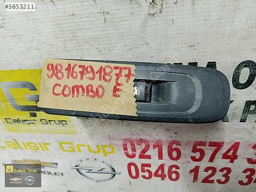 OPEL COMBO E SAĞ ÖN KAPI CAM DÜĞMESİ OEM 9816791877