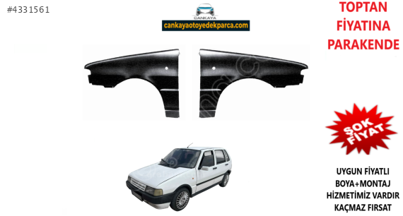 FİAT UNO 1990-1995 ÖN ÇAMURLUK SAĞ-SOL SIFIR ADET FİYAT 7633766-7