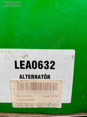LUCAS LEA 0632 12V VİSTEON ŞARJ DİNAMOSU FORD FOCUS CONNECT 124AH