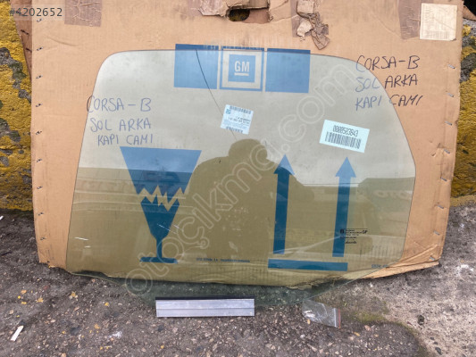 OPEL CORSA B SOL ARKA KAPI CAMI SIFIR ORJİNAL 90388833