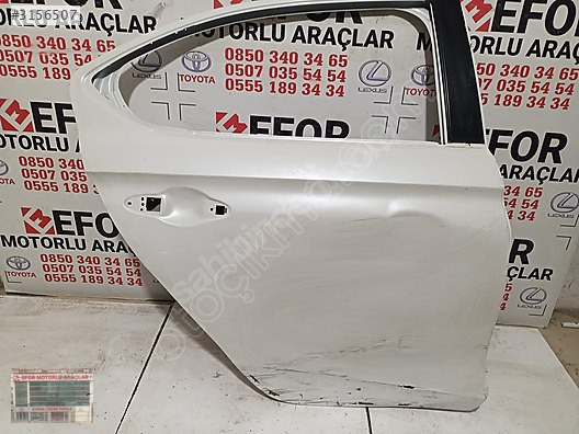 HONDA CİTY ORJİNAL ÇIKMA SAĞ ARKA KAPI 21-23