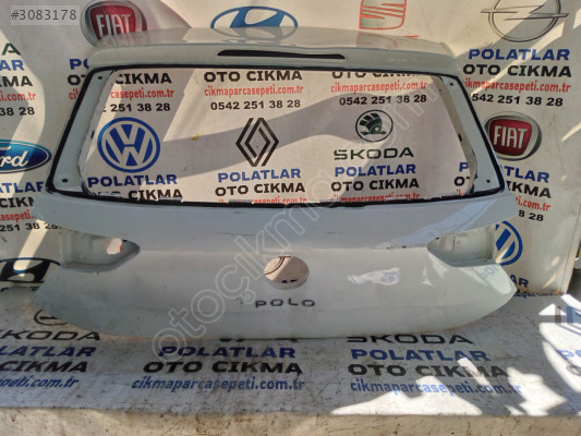 Volkswagen Polo bagaj kapağı orijinal beyaz 2018-2023 göçük hasar