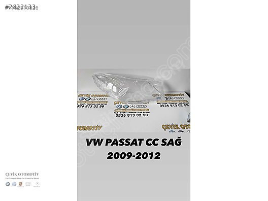 VOLKSWAGEN VW CC SAĞ SOL FAR CAMI