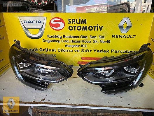 RENAULT MEGAN 4 ÇIKMA ORJİNAL SAĞ SOL FAR VE DİĞER PARÇALARI