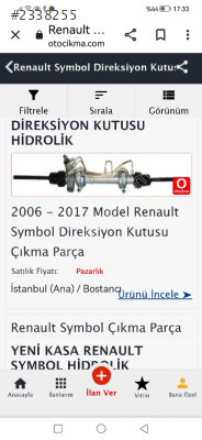 Renault sembol Talya direksiyon kutusu