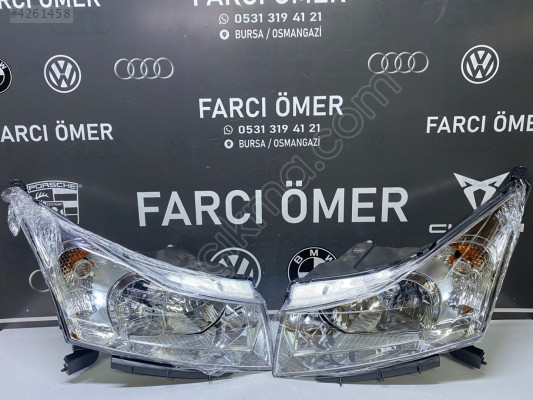 CHEVROLET CRUZE 2013 -   SAĞ-SOL TAKIM  ÖN FAR SIFIR İÇİ KROM