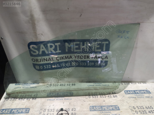 ÇIKMA VW GOLF 5 SOL ÖN KAPI CAMI