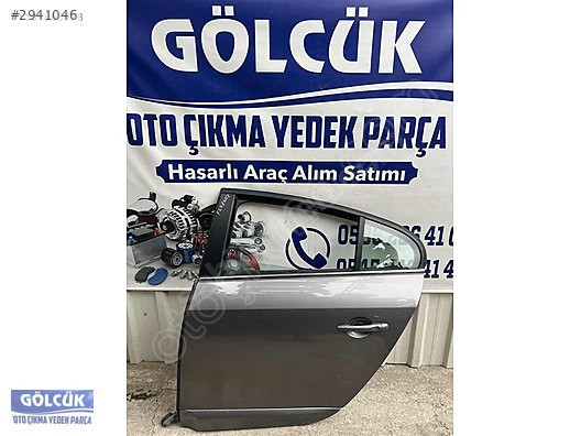Renault Fluence Sol Arka Kapı Füme ORJİNAL