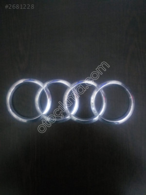 AUDİ MOTOR ÜST LOGO - AMBLEM 18,5X6,5 CM