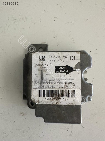 OPEL ASTRA G AİRBAG BEYNİ 24416703