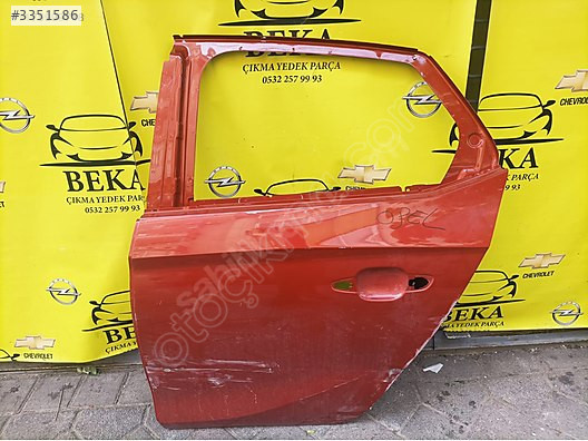 OPEL CORSA F SOL ARKA KAPI KIRMIZI ÇIKMA ORJİNAL YEDEK PARÇA